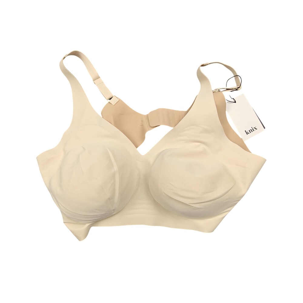 Knix Bra Womens 3XL Beige Longline Smooth Everyday Seamless Molded Wireless